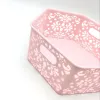 Sunshine Department Store hexagonal storage basket, plastic hollowed-out storage basket, hand-held storage basket details Picture